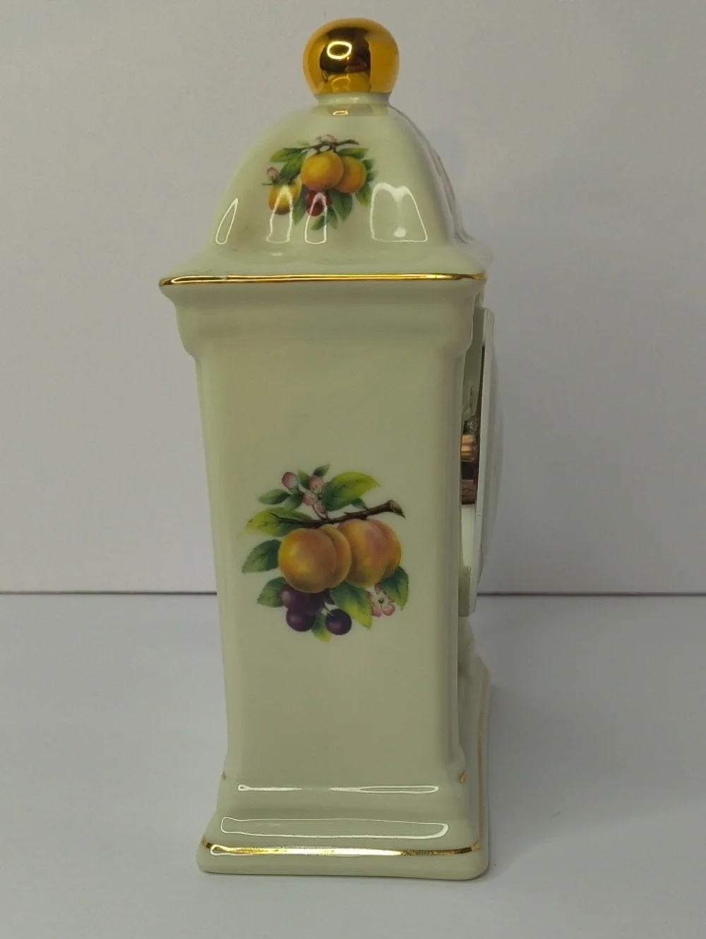 Fruity Mantel Clock By Baum Bros